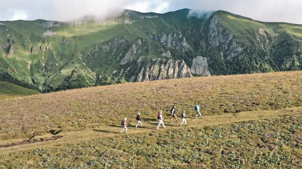 randonnée en Auvergne, hôtel Le pariou
