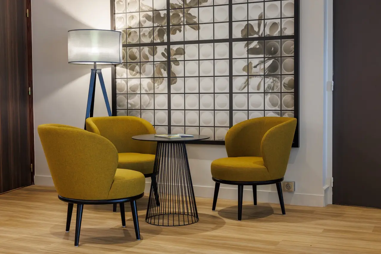 lobby de l'hôtel Le Pariou